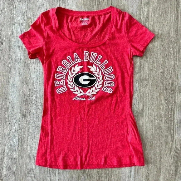 Womens ProEdge Georgia Bulldogs Short Sleeve Tshirt - S - Picture 1 of 5